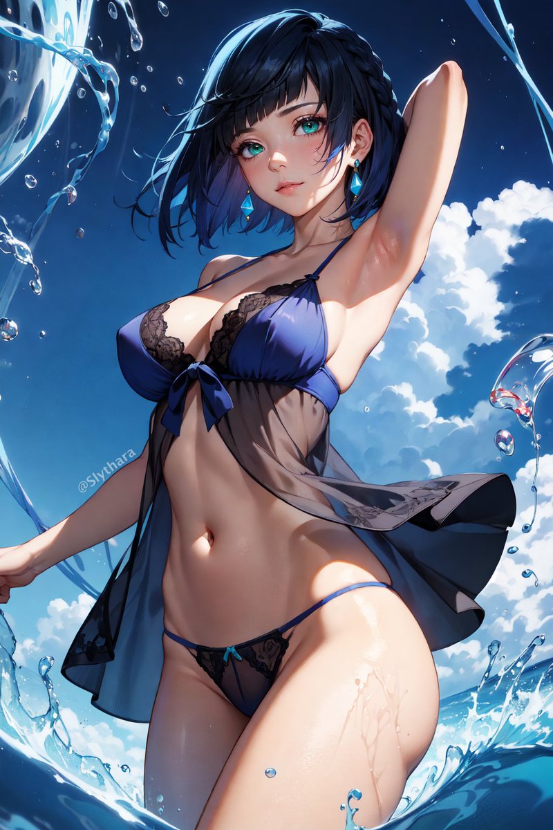 Care for a swim?🎲

#Yelan  #GenshinImpact #原神 #fanart