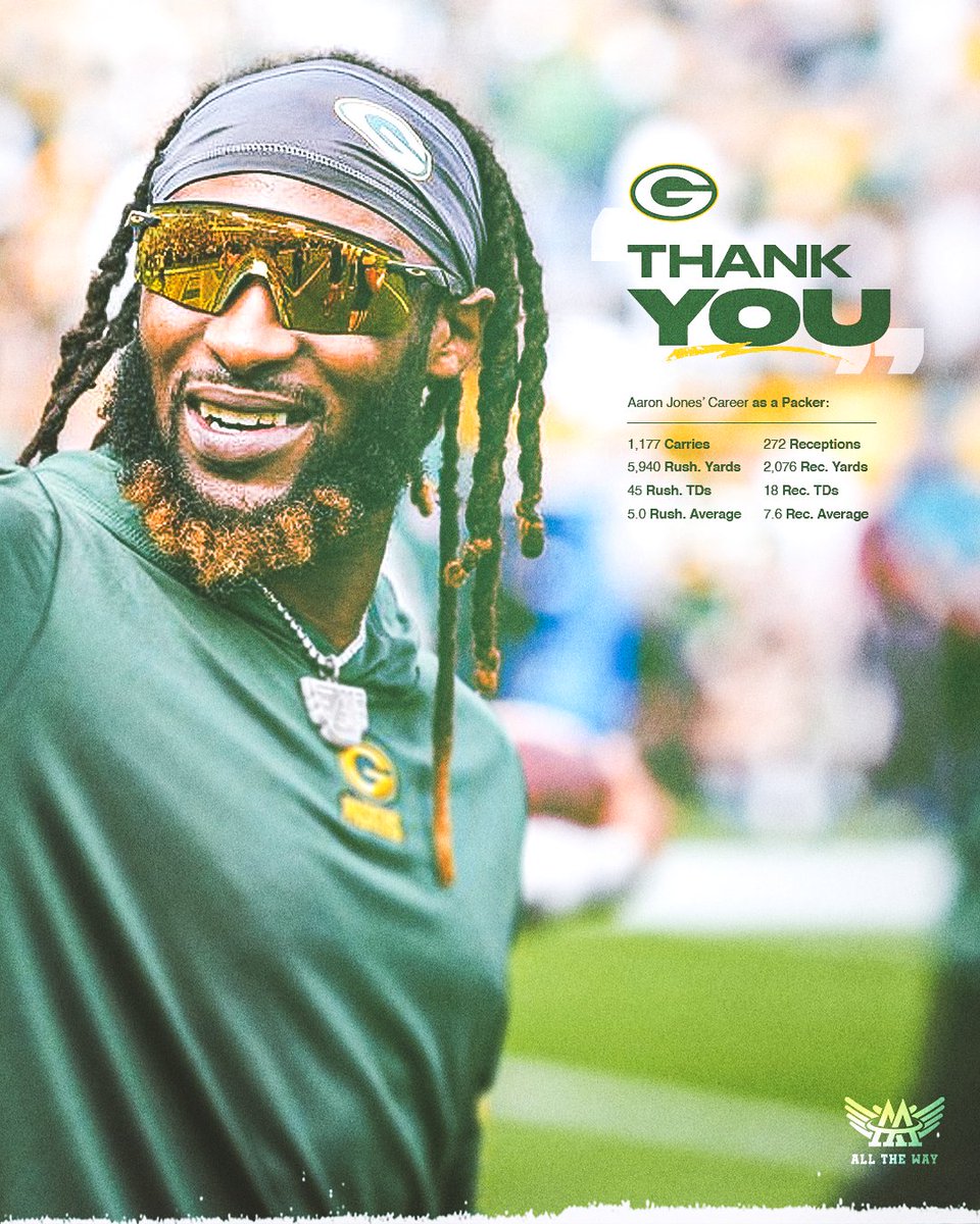 AAAllTheWayFdn's tweet photo. THANK YOU GREEN BAY. 💚💛 

Together we have created and left a lasting impact on the Green Bay area and the community. It has been an honor to give back to the children and families that call Green Bay home - we will never forget you!

@Showtyme_33 | #AaronJones #NFL https://t.co/BaiyaxIkz3