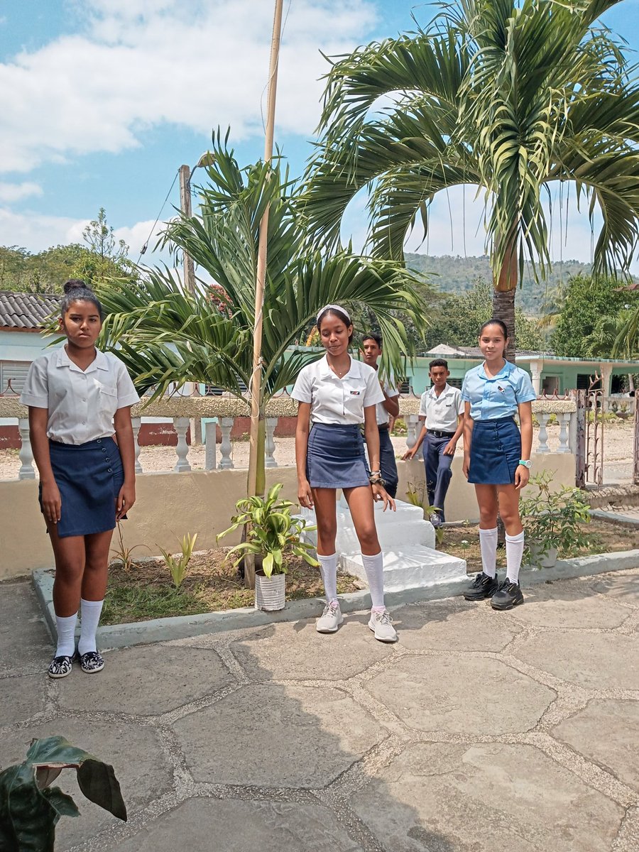 JorgeMolin58659's tweet photo. Como parte del cumplimiento de las Actividades Complementarias, se efectúa en la ESBU Camilo Cienfuegos Gorriarán en #TercerFrente #SantiagoDeCuba la atención al busto del Héroe Nacional #JoséMartí. #CubaViveEnSuHistoria https://t.co/qXWoY81FnB