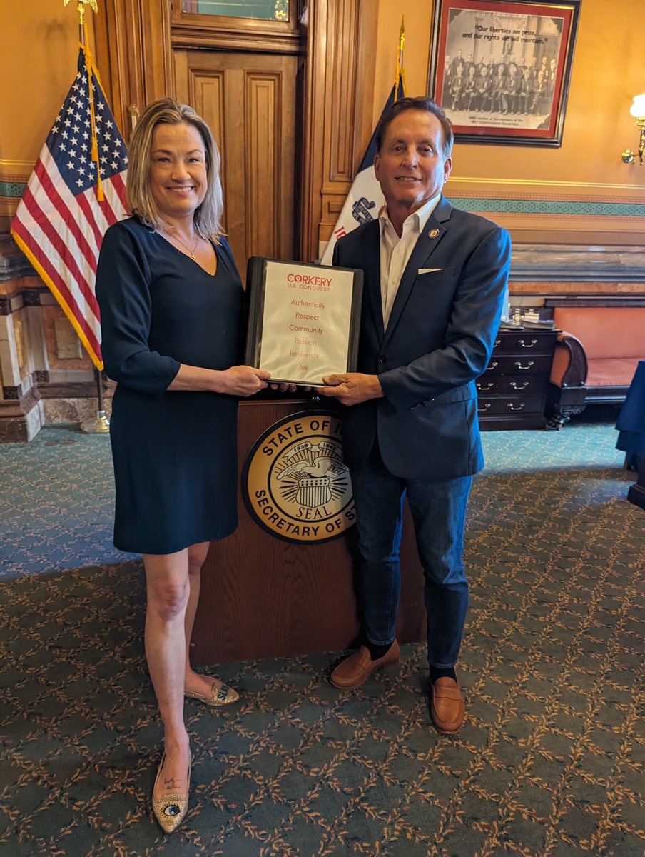 CorkeryCongress's tweet photo. It’s official! I just filed to represent IA-02 in Congress and bring Northeast Iowa’s challenges to Washington. We deserve a fighter who knows how to get things done and Ashley Hinson has proved she is not that person. https://t.co/nX2YbEMl3W