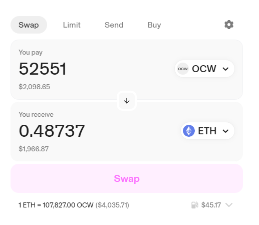 meschenbach_'s tweet photo. $OCW airdrop https://t.co/noUxfhf65a https://t.co/gCjv6t9mrC
