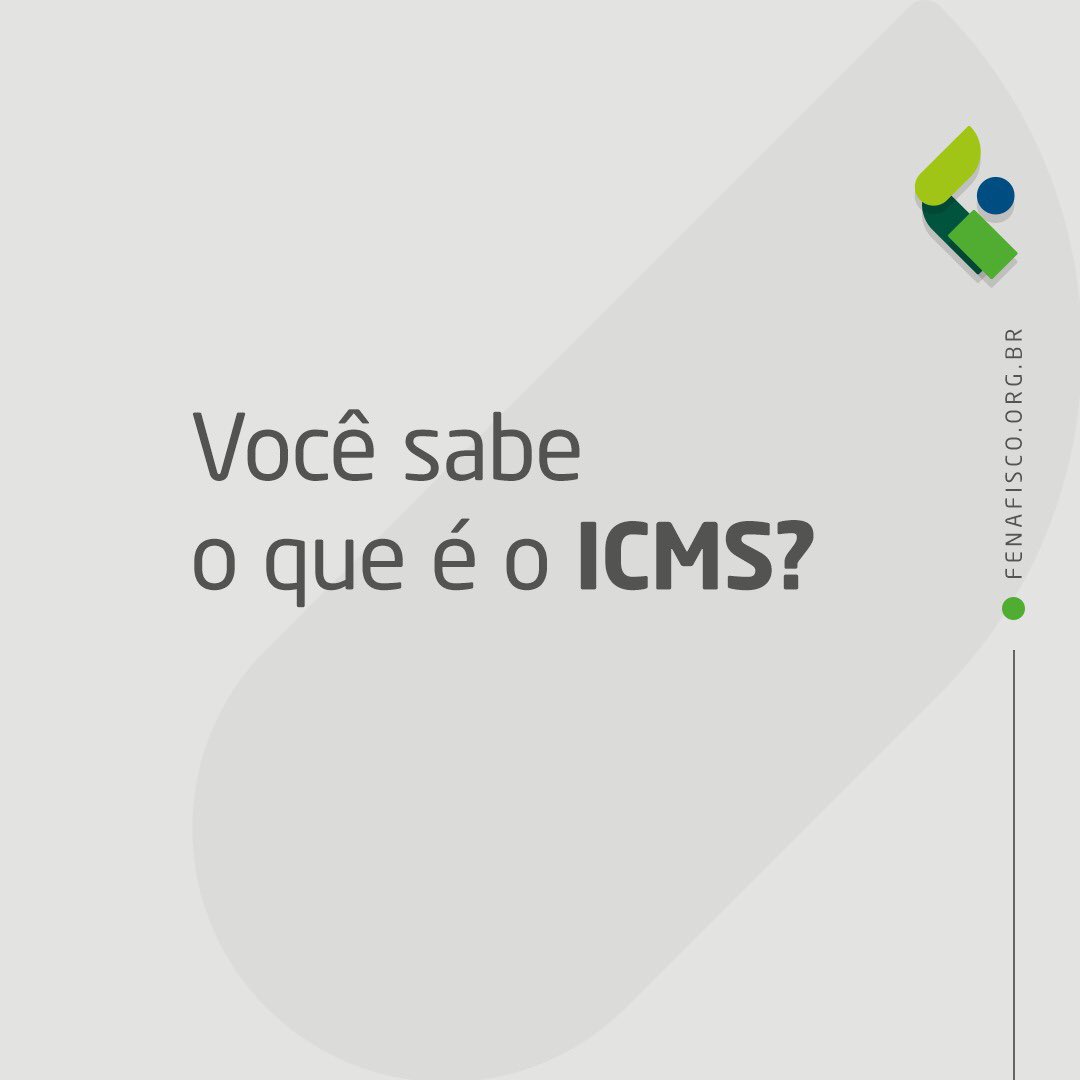 Fenafisco's tweet image. Você sabe o que é o ICMS?

ICMS é o Imposto sobre Circulação de Mercadorias e Serviços, uma das principais fontes de receita dos Estados brasileiros. Esse imposto incide sobre a movimentação de mercadorias, seja em operações de compra, venda ou prestação de serviços.