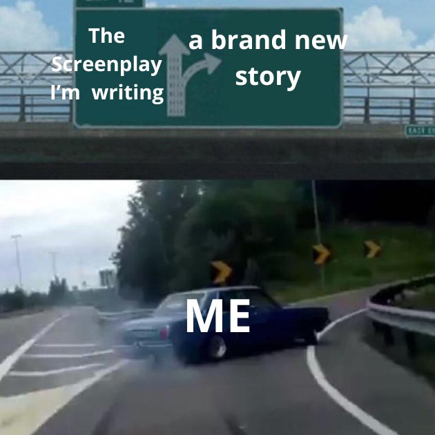 Cinemman22's tweet photo. I am starting a new screenplay completely from scratch, with only two months left to make a first draft.

This is either going to be amazing or the dumbest thing I have done to date. 

If you want to follow my progress, go to the comments and subscribe to the newsletter. https://t.co/VPMZhivVZC