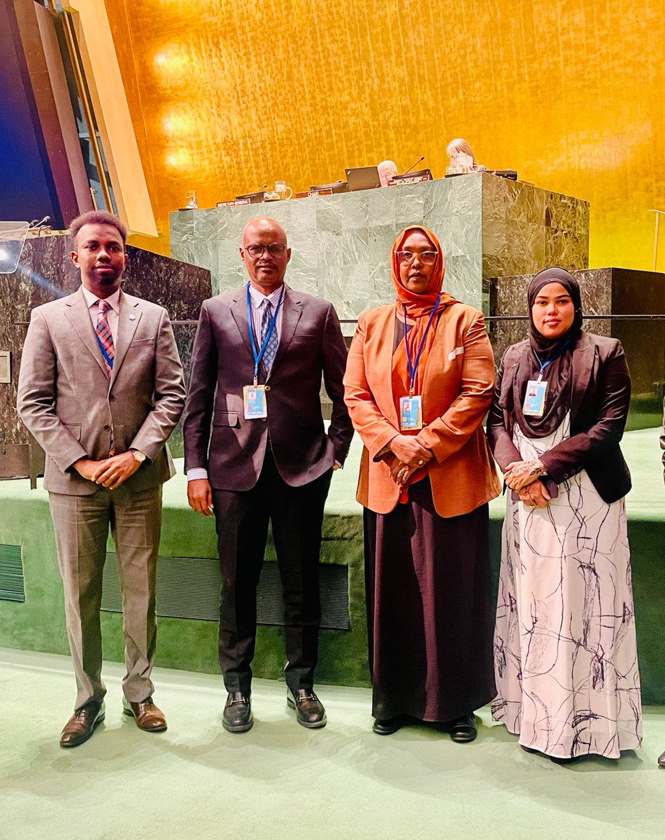 SONNALIVE's tweet photo. At the UN’s 68th International Women’s Conference, Somalia’s delegation, headed by Acting Women and Human Rights development Minister Amina Hassan Ali, champions the cause for women’s rights and funding. A stride towards global support for women. #UNGA #WomensDevelopment https://t.co/Wa9pekAD0c