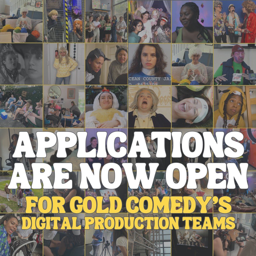 GOLDComedy's tweet image. Applications for our 2024-25 digital teams are now open! 

Apply here: forms.gle/qPanidx9Wg24ic…