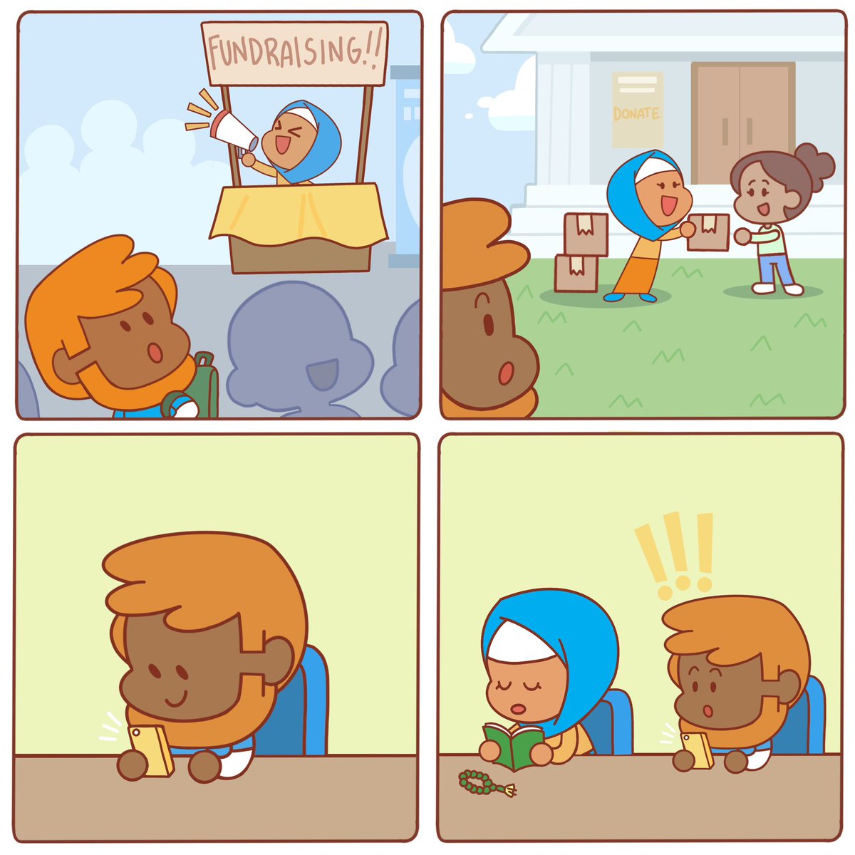 nopperaa's tweet photo. Got another Deen and Dunya comic going for @charityweek and @islamicreliefcanada pt1
#ramadan #comic #illustration #deenanddunya #charityweek2024 #charity #islamicrelief #animation #webtoon #doodles #art #dailydraw https://t.co/ibDXUVpMIe
