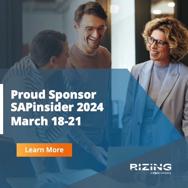 Let’s shape the future together! Join us at SAPinsider Las Vegas 2024. Transform your #BTP journey with @Rizing and @wipro! okt.to/VpkBIW #SAPInsider #LV2024 
 #Rizing #Wipro #BTP #SAPinsider #LV2024