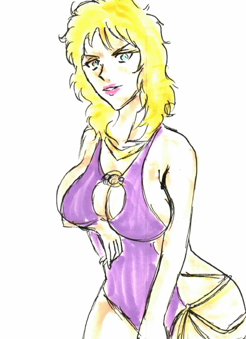 #1日1肉3/8分。3月8日は「国際女性デー」具体的にどういう日かよく分からなかったので、うろ覚えイヤデス・ハリスン(マッスルショットのエロ水着、別人やん・・・)。 