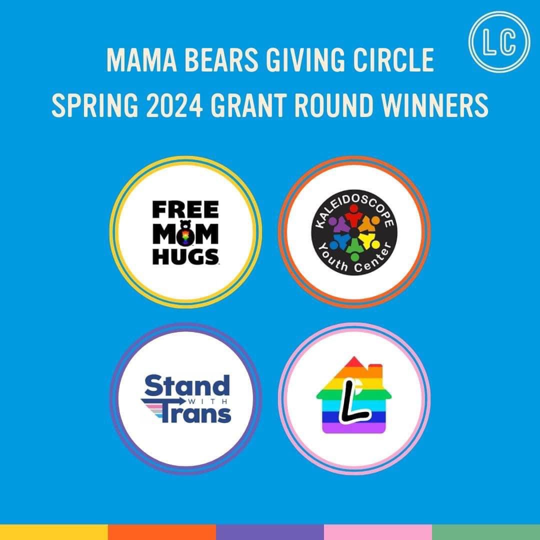 🎉We’re thrilled to announce that we have been accepted along with three other nonprofits to receive grants from the Mama Bears Giving Circle! We are so honored to be included with these organizations devoted to supporting the LGBTQ+ community. bit.ly/3IijRG8