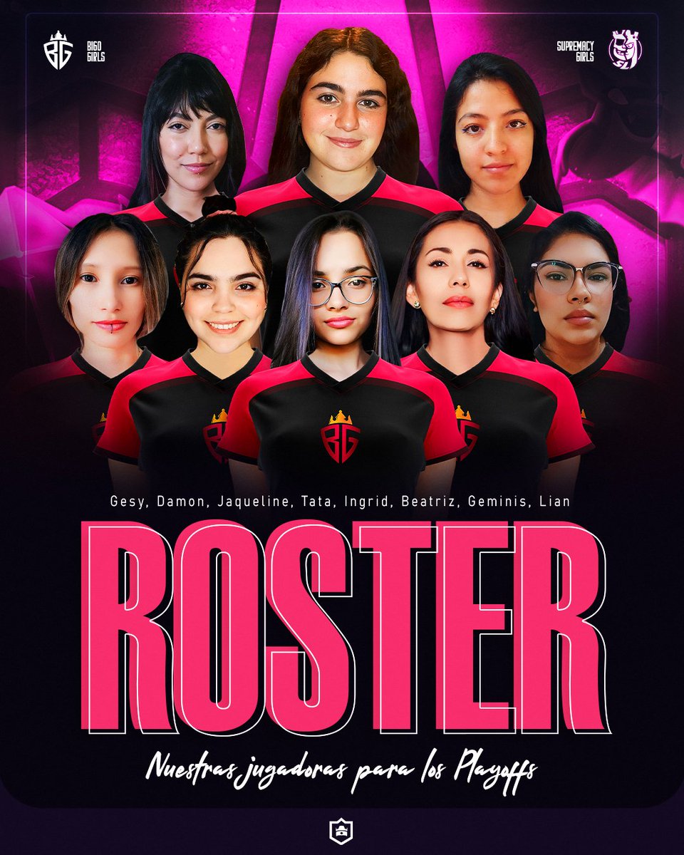 •Bigo Girls | #SupremacyGirls

No hace falta introducción, ellas dejaron en claro quienes son.

💜<a href="/Gesycr/">Gesy</a> 🇧🇷
🩷<a href="/IciamarR/">Damon</a> 🇨🇴
💜<a href="/Jaquelinerscr/">Jaqueline</a> 🇲🇽
💜<a href="/ClashTata/">Tata 3M</a> 🇧🇷
💜<a href="/Ingris_GT/">Ingrisita🌻✨</a> 🇨🇺
💜@CascanteBeatriz 🇨🇷
💜<a href="/_Geminis_13/">Géminis</a> 🇲🇽
🩷<a href="/Lian0616/">Lian</a> 🇻🇪

<a href="/CR_Supremacy/">Supremacy League</a>

#GoBigoGirls | #GoBigo🔱