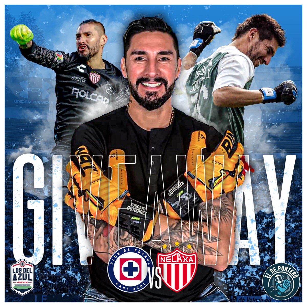 #CruzAzul💙 ¡GIVEAWAY! 🎟️🤩💙🧤 Azules, tenemos un pase doble para el próximo partido de la Maquina 🚂 Vayan y participen en nuestra dinámica 💙 instagram.com/losdelazul 📸 *El ganador (a) se anunciará el día viernes #LosDelAzul