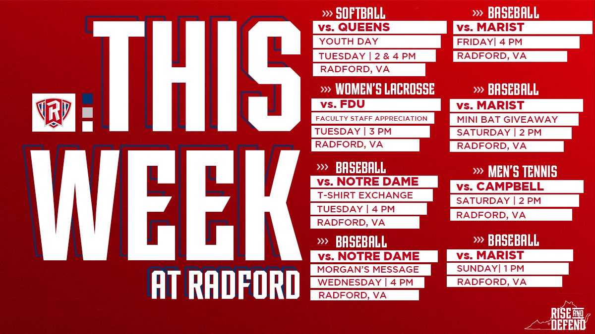 Busy week at home for the Highlanders! #RiseAndDefend