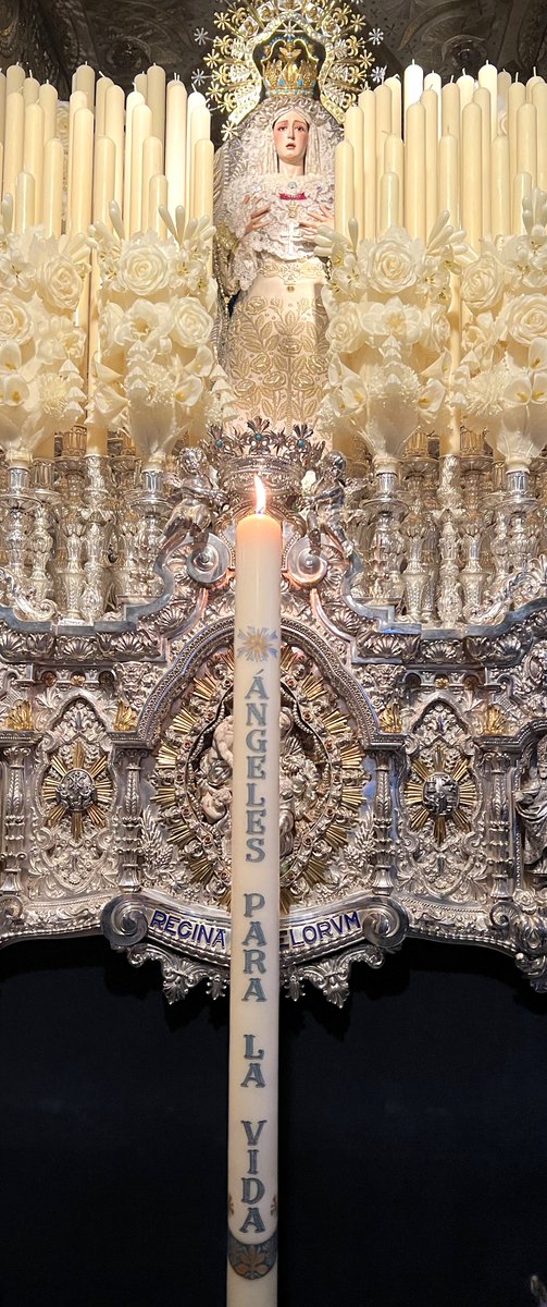 DrPerezBernal's tweet photo. "ÁNGELES PARA LA VIDA". Luz por los #DonantesDeÓrganos para Nª Srª de los #Ángeles de @Hdadlosnegritos. #SSantaSevilla24 @ElConsejoSev @Archisevilla1 @ArzobispoSaiz @ONT_esp @A_Trasplantes @RICOMSevilla #ASacro #TDSCofrade #LosNegritos24 https://t.co/CBOS69lAh1