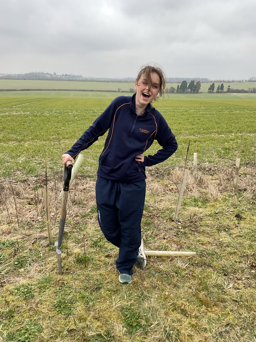StSwithunsBio's tweet photo. Celebrating St Swithun’s STEM week with sapling planting by L6 and U5 biologists! #itswhoweare #STEM #Biologists https://t.co/H7krrN5aVf