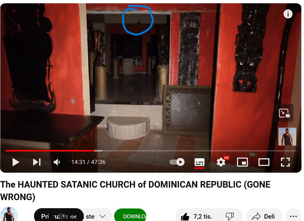NatalijaKelly's tweet photo. @moesargi In video, The HAUNTED SATANIC CHURCH of DOMINICAN REPUBLIC (GONE WRONG),In 14:31/47:36,something black flies by, maybe a bat, a bird or a black shadow? https://t.co/MaWJ4OKDvQ