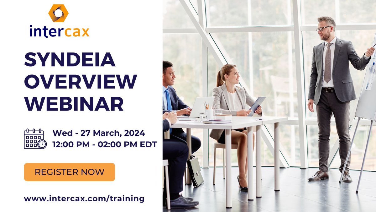 intercax's tweet photo. We are pleased to announce that the next round of the Syndeia Overview Webinar will take place on March 27th, 2024, from 12 PM to 02 PM EDT. 

Register now https://t.co/mah6n1wyXm

Watch this power-packed webinar teaser https://t.co/m71UXFl2xN

@Syndeia #DigitalThread https://t.co/ro9taD7ITU