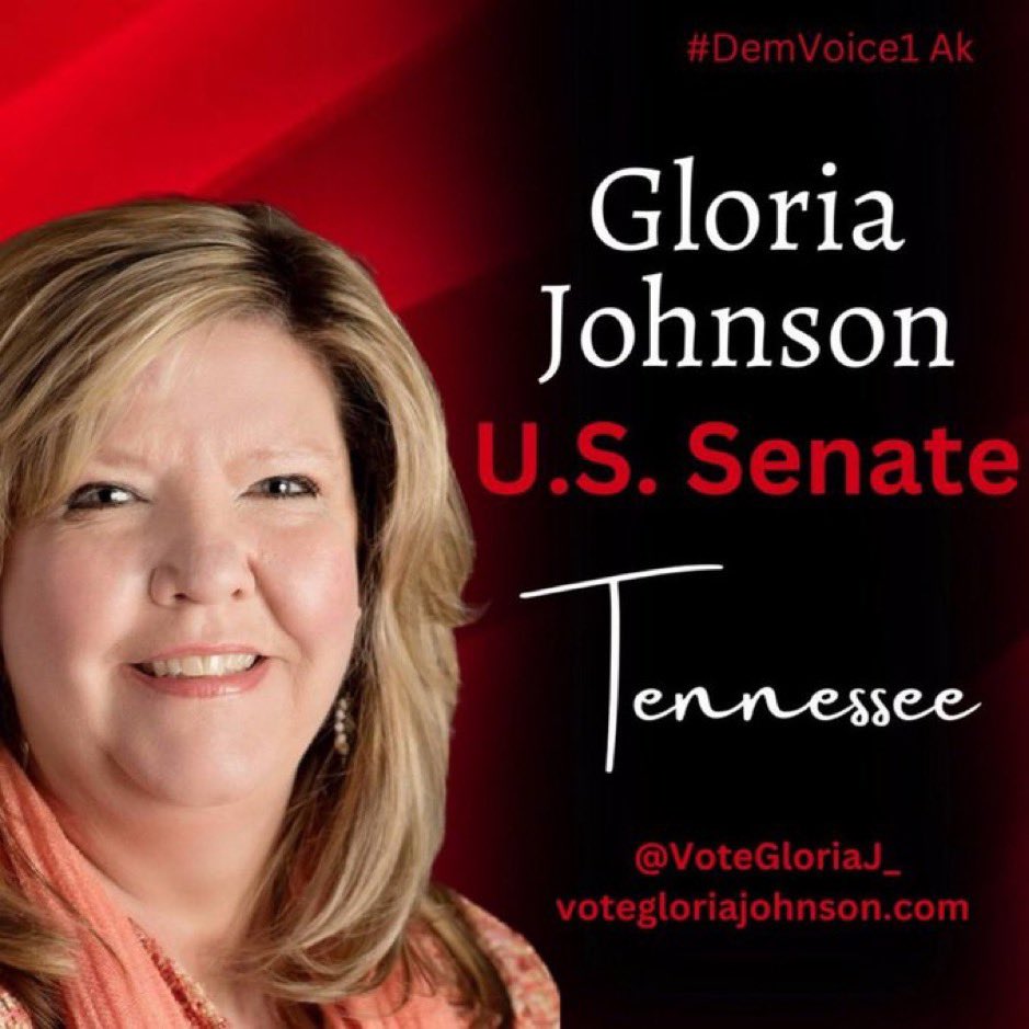 TPBlue4's tweet photo. @MarshaBlackburn ❌Marsha voted AGAINST inflation legislation. 

❌Marsha is a liar. 

🔥Vote for @VoteGloriaJ for senate! 

Gloria won’t lie to you and will provide leadership! https://t.co/GizHJ3JqYC