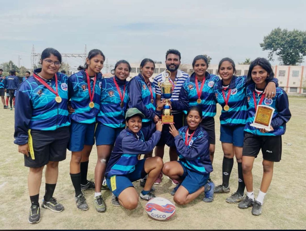 cadet_trv's tweet photo. tag #Rugby. A new emerging form of non-contact version of rugby. our #cadets yet again proved their tenacity in the #conceptualized version of the game at the 1st #national tag rugby championship at jind haryana. 1st year cdts of #Christian college kattakada win the #GOLD medal. https://t.co/858rN0B7Xh