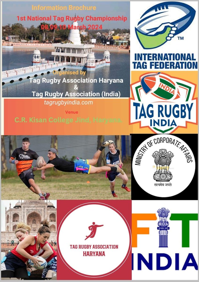 cadet_trv's tweet photo. tag #Rugby. A new emerging form of non-contact version of rugby. our #cadets yet again proved their tenacity in the #conceptualized version of the game at the 1st #national tag rugby championship at jind haryana. 1st year cdts of #Christian college kattakada win the #GOLD medal. https://t.co/858rN0B7Xh
