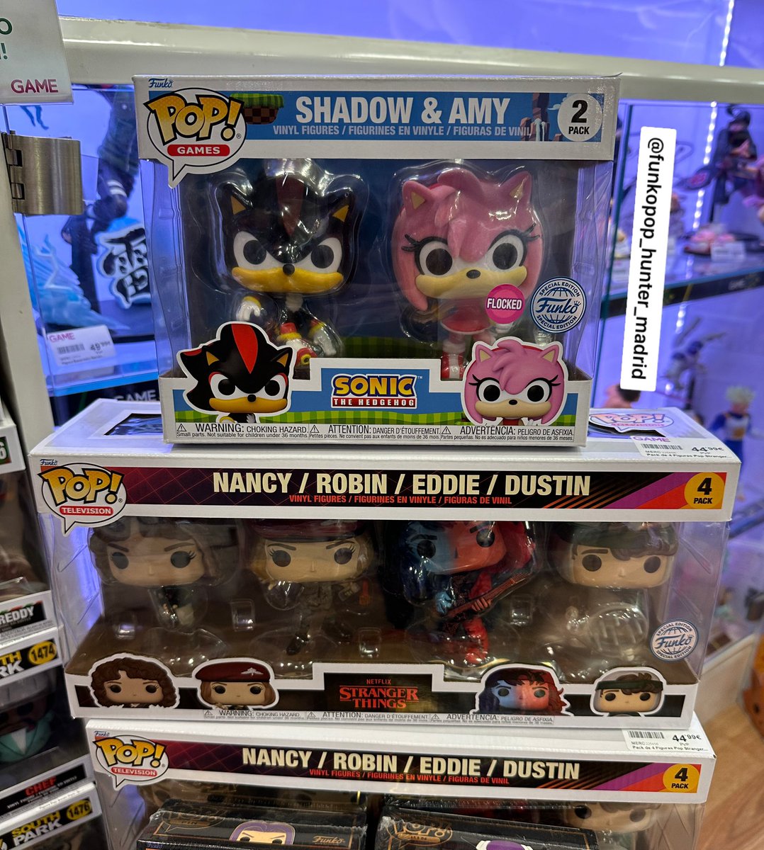 FunkohuntMadrid's tweet photo. 🇪🇸 Packs exclusivos disponibles en @VideojuegosGAME .
〰️
#funko #funkopop #funkoespaña #funkoeurope #funkogame #sonic #game https://t.co/4C4umoZEou