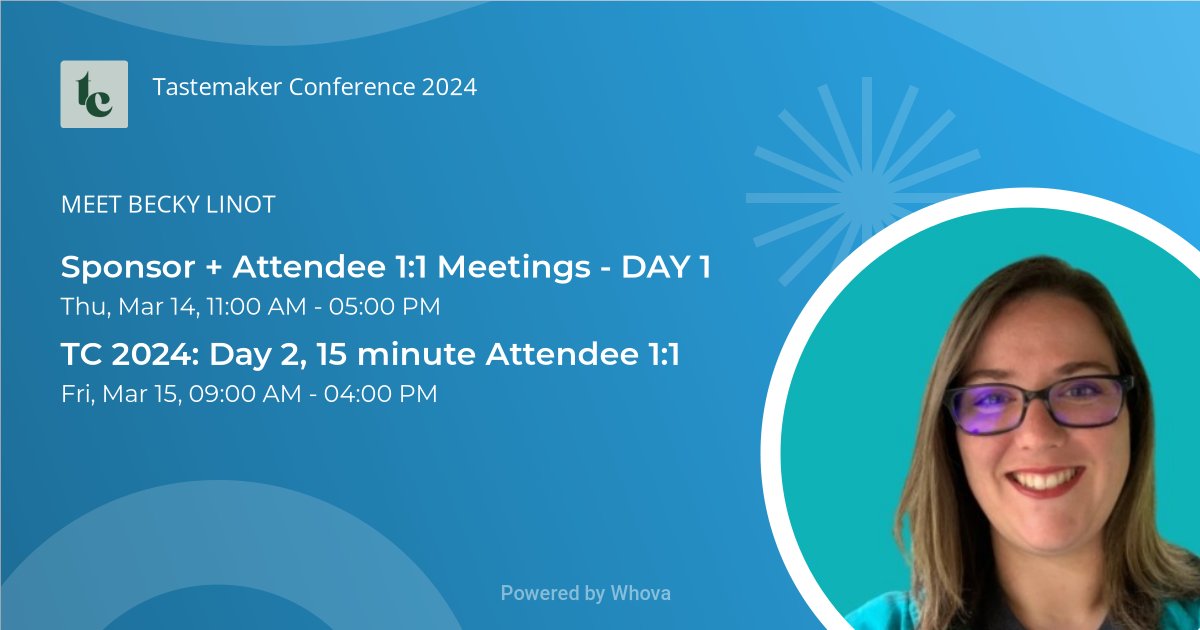 KitMigrations's tweet photo. Thrilled to announce that I’ll be hosting 1-1 meetings at Tastemaker Conference 2024. Grab your spot before it’s too late!  - via #Whova event app https://t.co/s9L4VDN3ds