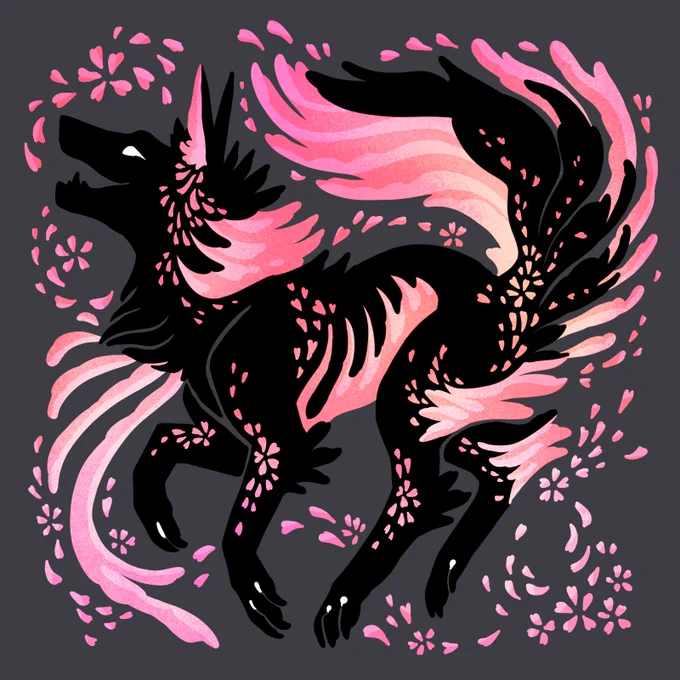 Cherry blossom wolf to welcome in the spring 