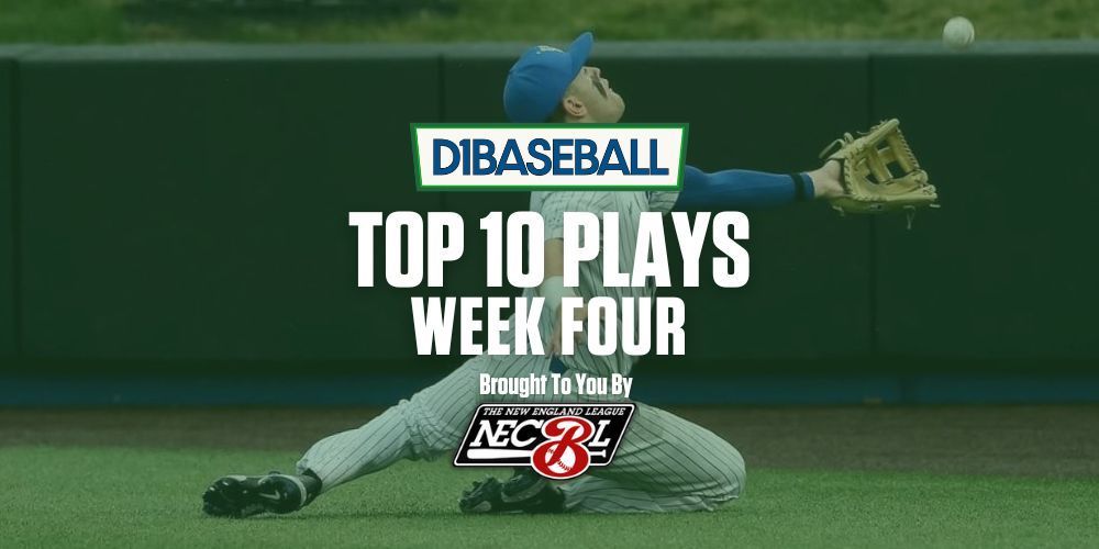 🌟 𝐓𝐨𝐩 𝟏𝟎 𝐏𝐥𝐚𝐲𝐬 – 𝐖𝐞𝐞𝐤𝐞𝐧𝐝 𝟒 (𝟐𝟎𝟐𝟒) Check out the Top 10 Plays from Weekend 4 of the 2024 college baseball season! Presented by @TheNECBL.