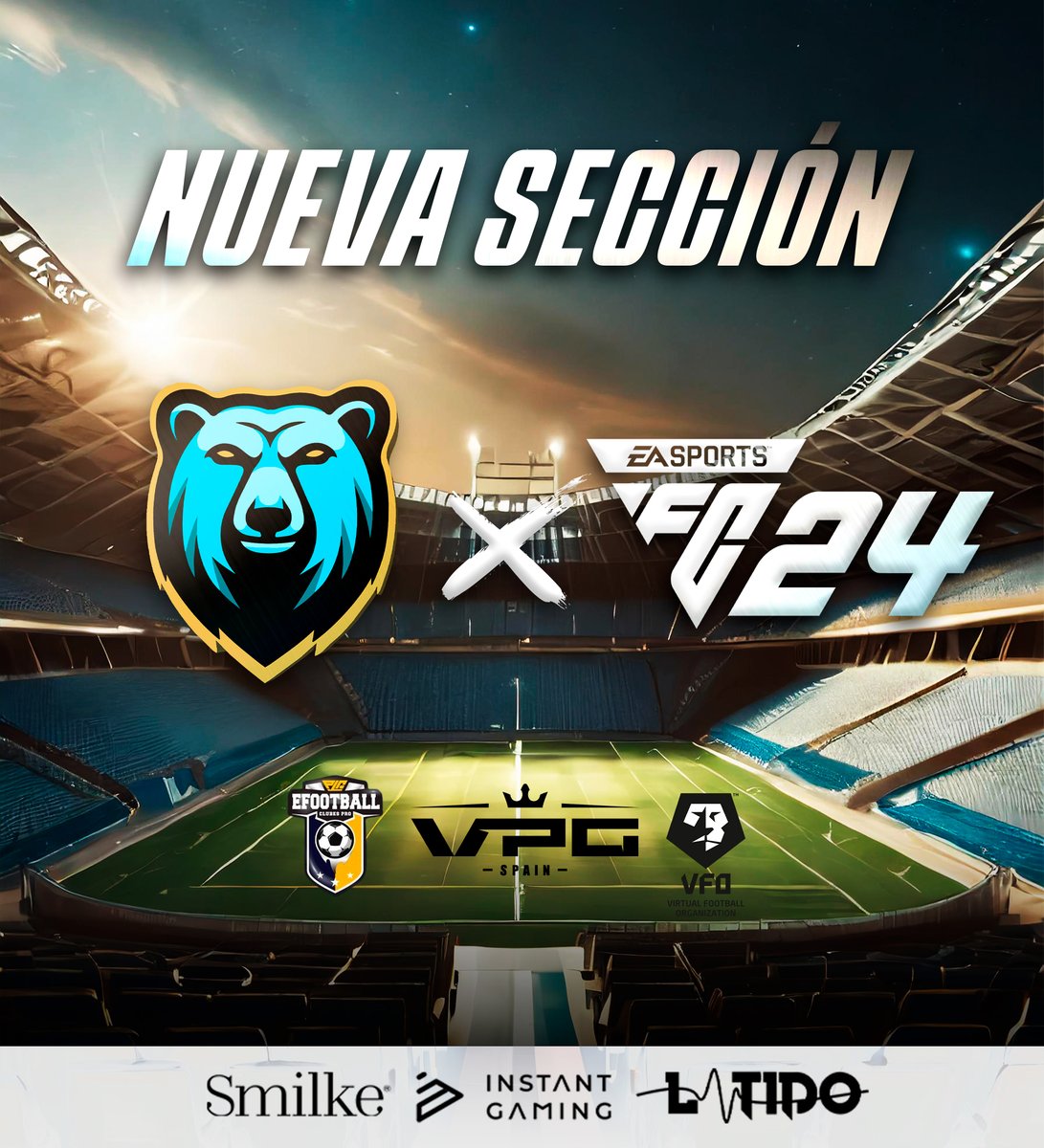 Ursus Gaming (@ursusgaming_) on Twitter photo #Presentación || 𝗢𝗳𝗶𝗰𝗶𝗮𝗹
Somos osos, y se nos da muy bien crear nuevos hogares 🏠
Junto a @URSUSGAMINGFC, abrimos una nueva etapa en #EAFC24 ⚽
🏆 • Competiremos en 👇🏽
• <a href="/PLGeFootBall/">PLG España</a> 1⃣ división
• <a href="/VPG_Spain/">Virtual Pro Gaming España</a> 1⃣ división
• <a href="/VFOspain/">VFO España</a> 1⃣ división
#GoUrsus 🐻 #Presentación || 𝗢𝗳𝗶𝗰𝗶𝗮𝗹
Somos osos, y se nos da muy bien crear nuevos hogares 🏠
Junto a @URSUSGAMINGFC, abrimos una nueva etapa en #EAFC24 ⚽
🏆 • Competiremos en 👇🏽
• <a href="/PLGeFootBall/">PLG España</a> 1⃣ división
• <a href="/VPG_Spain/">Virtual Pro Gaming España</a> 1⃣ división
• <a href="/VFOspain/">VFO España</a> 1⃣ división
#GoUrsus 🐻