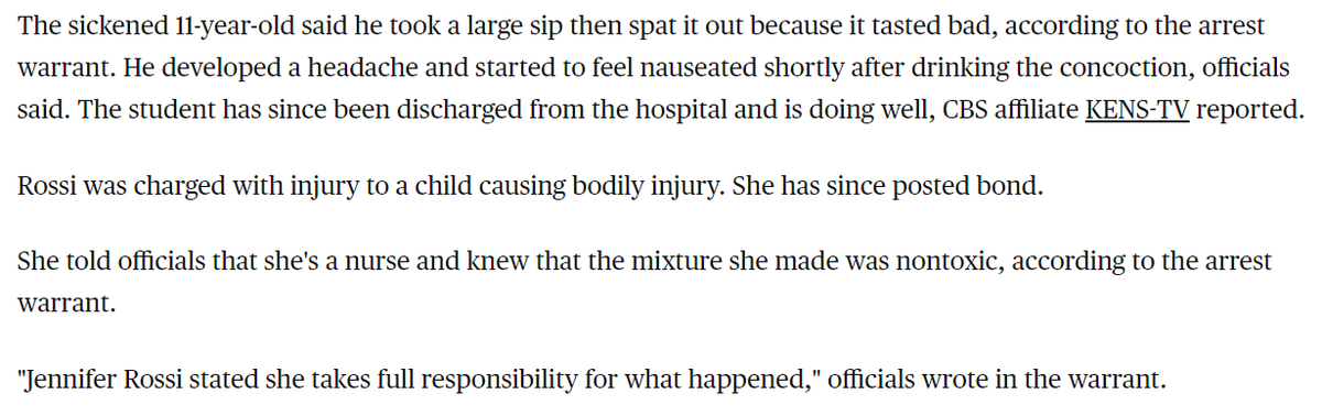 KnowingBetterYT's tweet image. I'm sorry, causing bodily injury? Wtf?

If you steal someone's food and that food makes you sick, that's on you. Lemon, salt, and vinegar are not toxic. They were "hospitalized" for literally nothing.

A bully got pranked. Good.

Mother of the year.