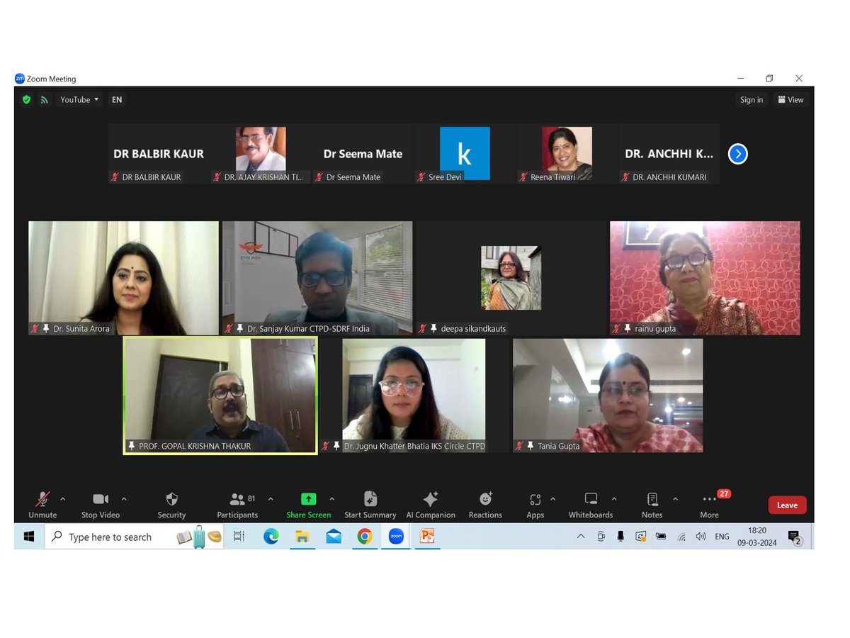 ctpdin's tweet image. On the occasion of International Women's Day, the IKS Circle of CTPD conducted its first-ever Panel Discussion on the theme "Empowering Women: Breaking Barriers and Building Bridges" on March 9, 2024.
#CTPD #CTPDIndia #IKSCircle #TeacherEmpowerment #paneldiscussion