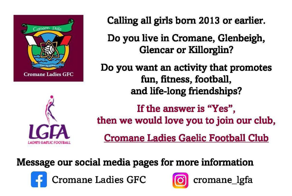 Cromane Ladies GFC (@cromane_lgfc) on Twitter photo 