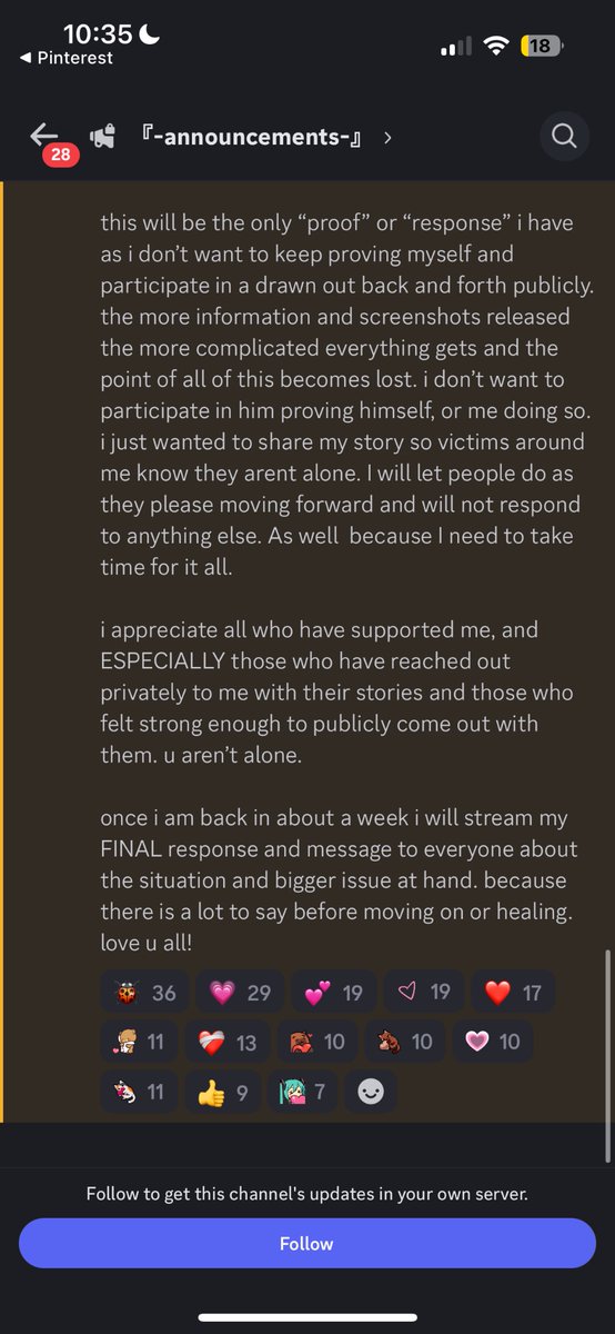caiti posted on discord .