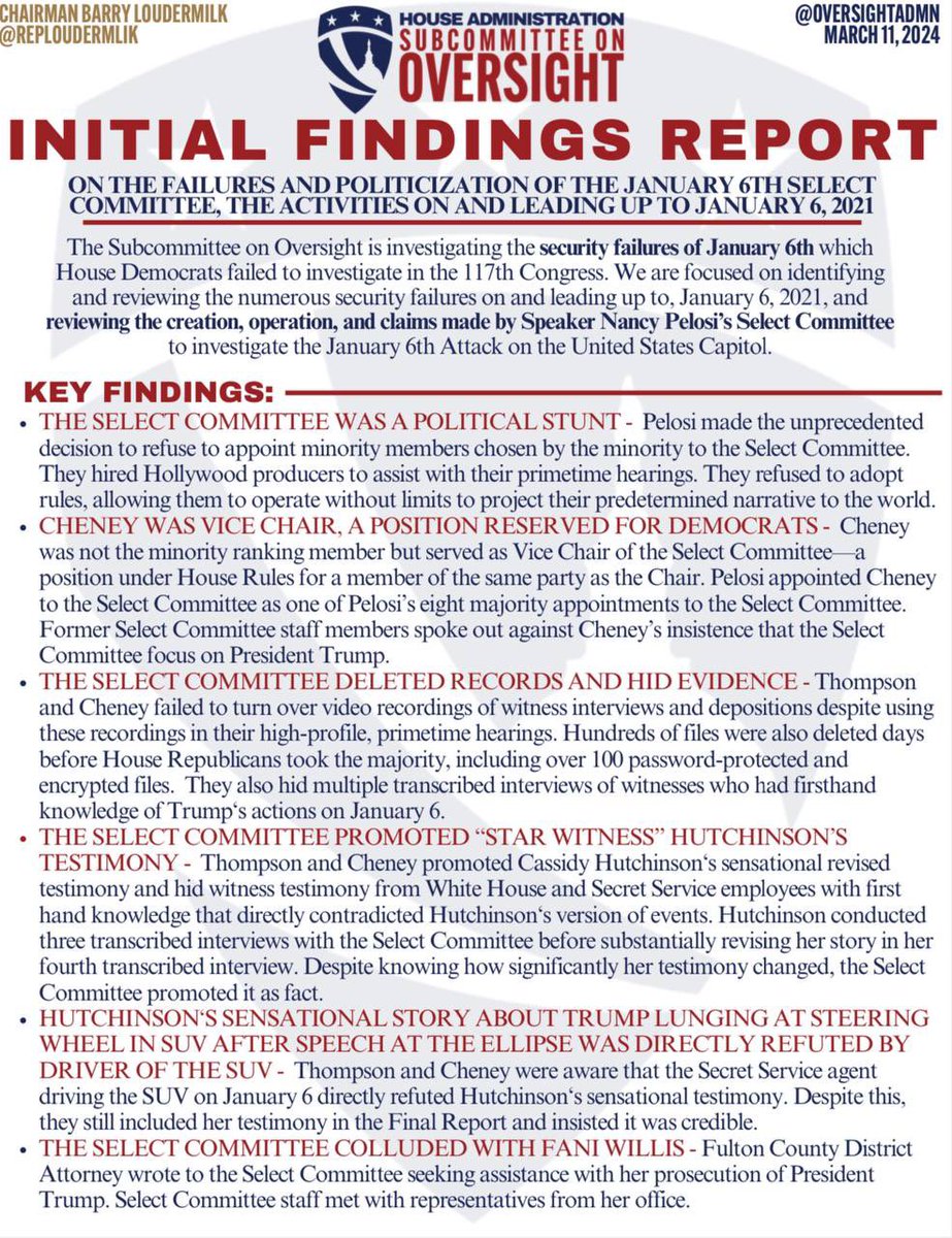 Liz Cheney and the other J6 members of Congress should be in trouble for lying to the American people. Cassidy Hutchinson lied under oath and belongs in jail. Fani Willis herself should be slapped with RICO charges. I demand for President Trump’s sham impeachment to be…