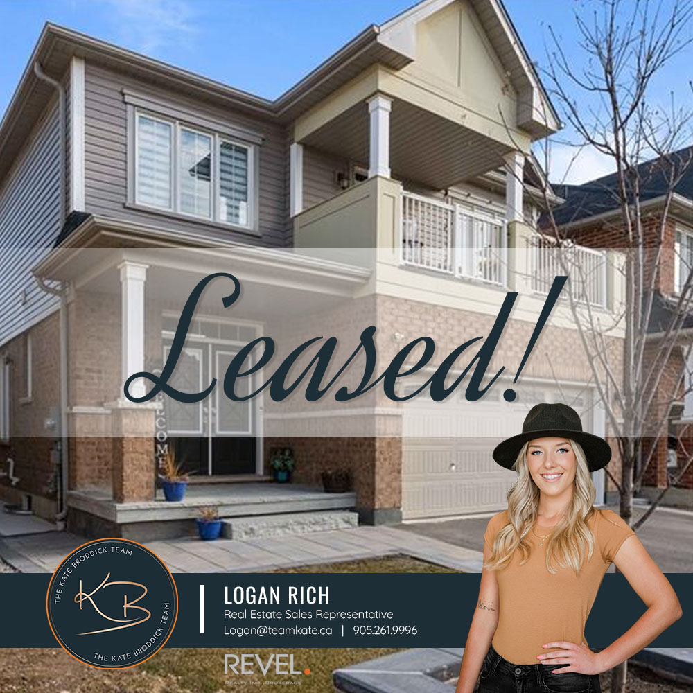 TeamKateAgents's tweet photo. #Leased! #AgentLogan is all smiles for her tenant clients who have signed a lease for a great unit in #Brantford. Congratulations from all of us at #TeamKate! #RealEstate
Revel Realty Inc. - The Kate Broddick Team
Logan Rich - Real Estate Sales Rep https://t.co/IxsJuZQhwR