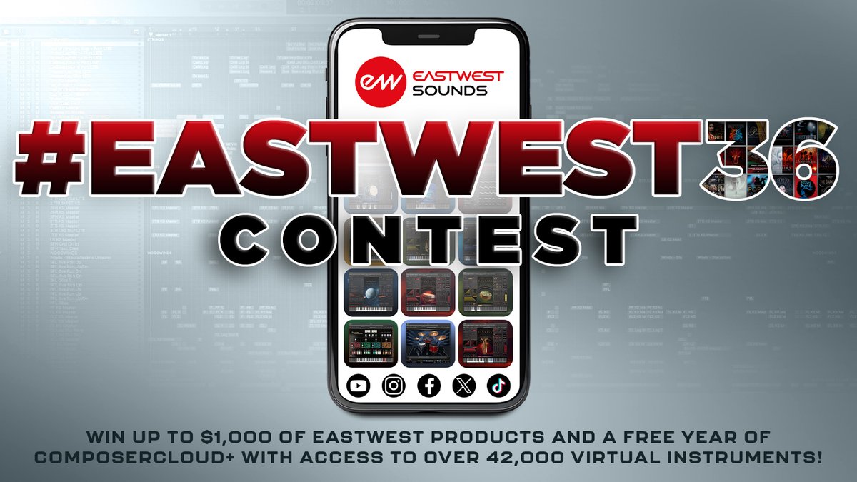 EastWestSounds's tweet photo. 🎉 Celebrate 36 years with us! Join our #EastWest36 Contest and unleash your creativity. Here's how: https://t.co/OQLtYgkr4Z https://t.co/RCjxmmtncg