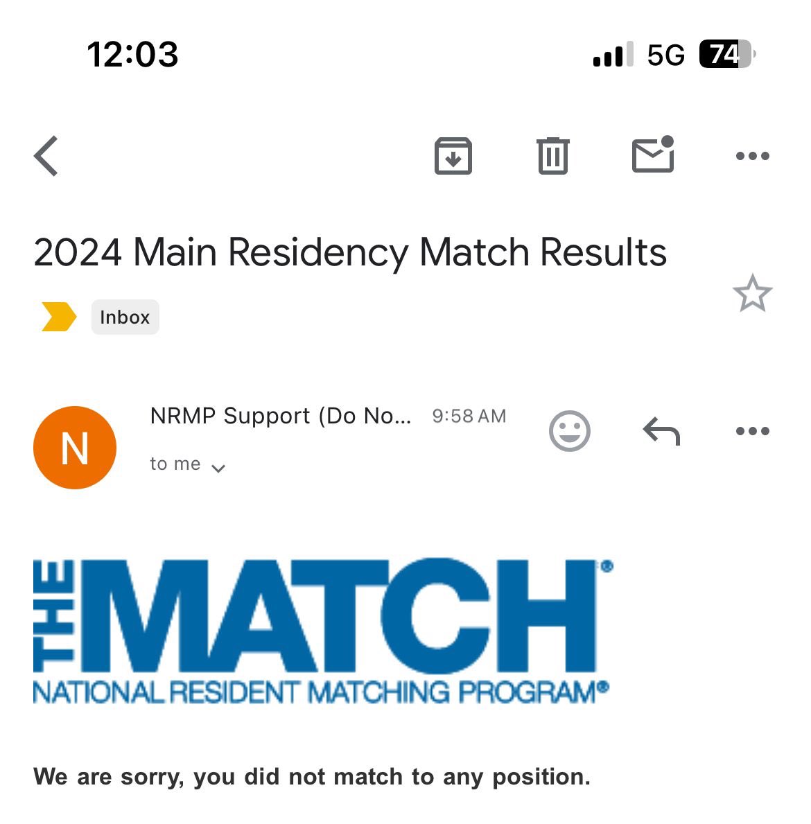 RishaKhatri's tweet photo. Unmatched. ❤️‍🩹 Still grateful for all the experiences leading up to this day, and for meeting my mentors, my peers. Keeping my fingers crossed for SOAP. I ask for your for help and guidance. #PathMatch2024
#SOAP2024 #Pathology #PathMatch24 #PathX https://t.co/tHfVK5ca8B