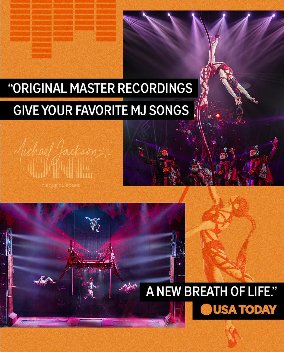 Michael Jackson ONE features over 30 of Michael’s songs set to incredible choreography and acrobatics, with epic visuals (including 7,000 LED lights) and sound (there are 3 speakers in every seat, over 5400 speakers for the theater). Get tickets now: cirk.me/3IwDevM