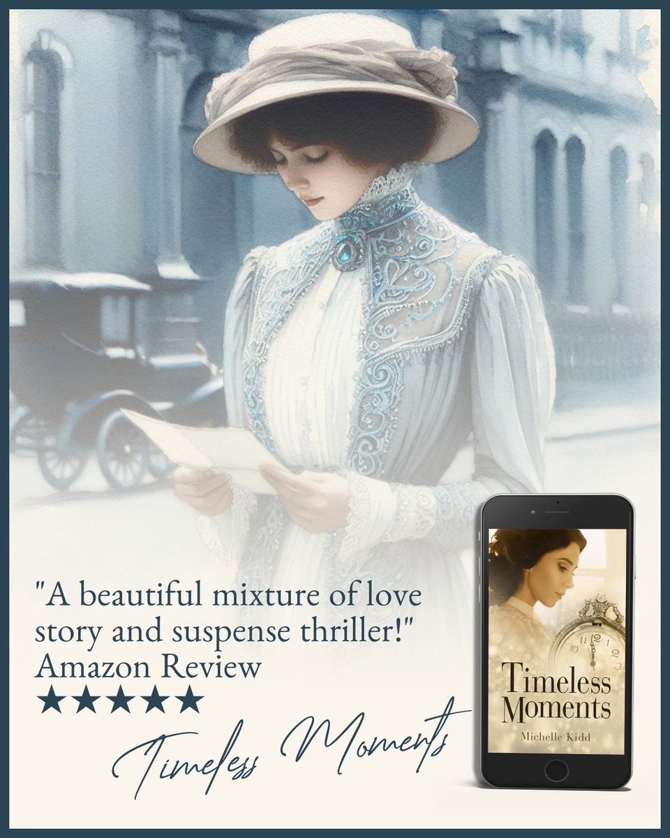 Jewel’s marriage vows ensnare her in a web of secrets. Her husband’s hidden past holds her captive, but a mysterious stranger brings hope. Haunting letters from another era intertwine their lives. Unravel a timeless #mystery this Tuesday. ✉️🕰️ amazon.com/Timeless-Momen…