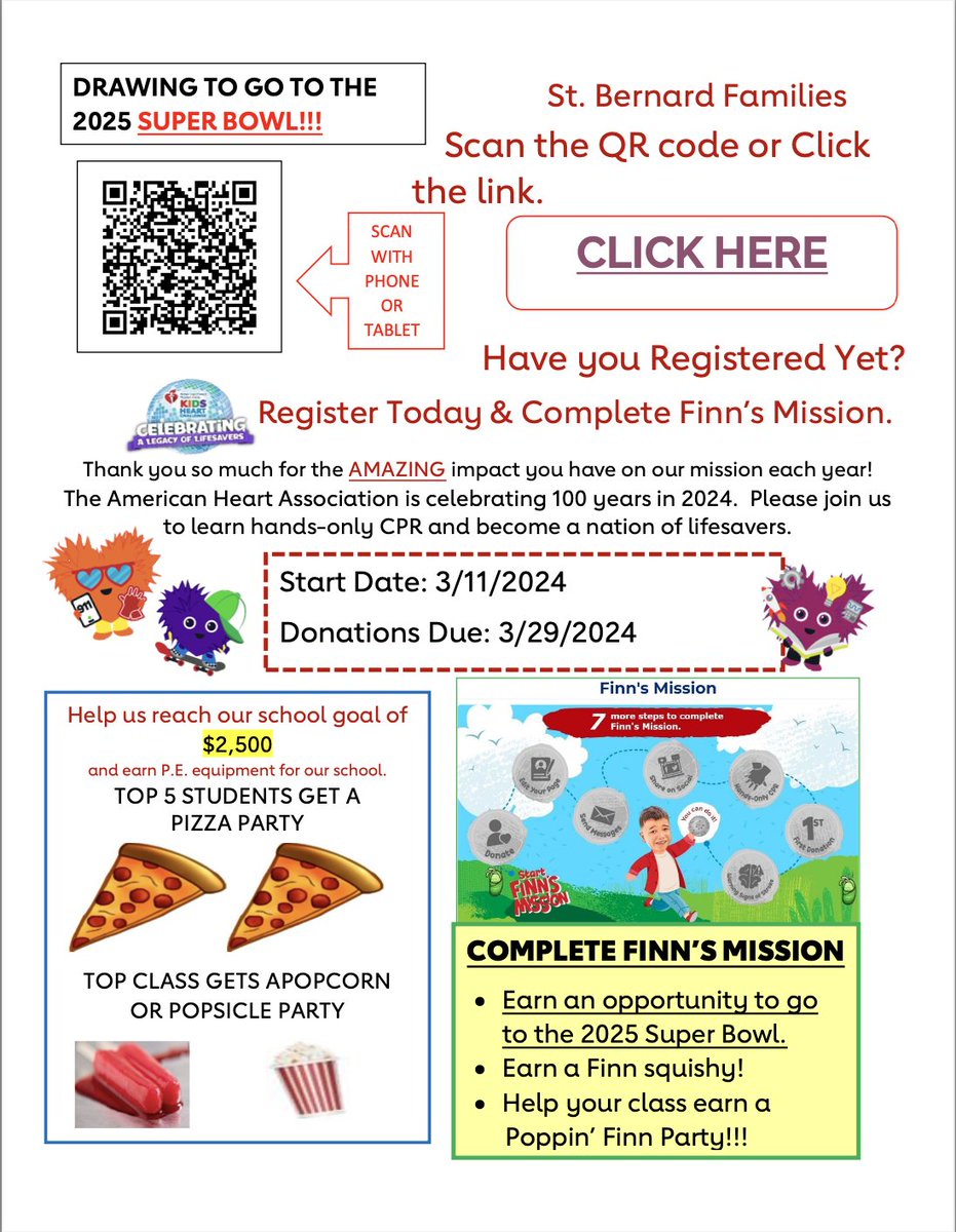 We are doing our part to promote ♥️ healthy students and families!  Join us in our efforts- 2024 Kids Heart Challenge! <a href="/stbernardtigers/">St Bernard School</a> <a href="/ArchOmahaSchool/">ArchOmaha Catholic Schools</a>