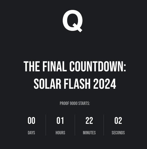 QTHESTORMM's tweet photo. ⚠️⚠️⚠️ WARNING: SOLAR FLASH 2024 !!!
TURN NOTIFICATIONS ON !!!
3 DAYS TOTAL DARKNESS ...
THE FINAL COUNTDOWN.