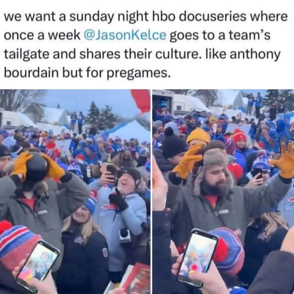 CieraBunch's tweet photo. I’d pay to watch this! @NFL @YouTubeTV @newheightshow @JasonKelce @PatMcAfeeShow https://t.co/DIKeWja7pc