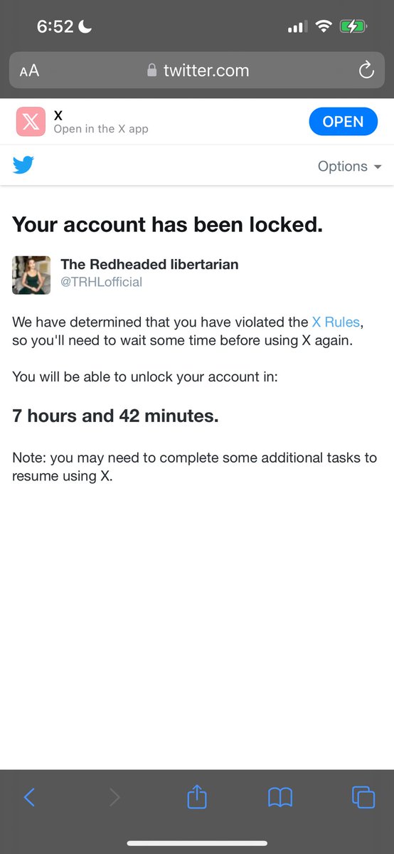 TRHLofficial's tweet photo. Thank you to those at X for correcting this Twitter error and restoring my X account. https://t.co/EUGO3M9KLj