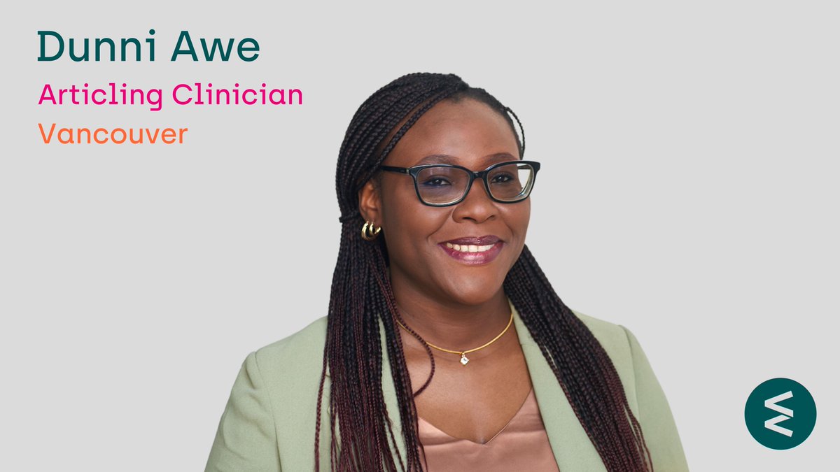 Spring is a time for new hope and energy, and so it is with our 4th cohort of #articling clinicians who started their service semester this month. 🌷 🌼 We begin our latest round of clinician #profiles with Dunni Awe (she/her). 1/4