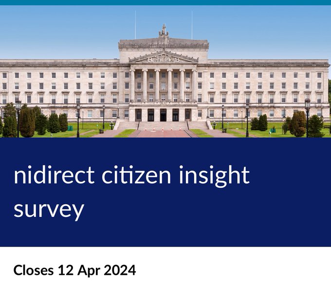 We are researching some aspects of the nidirect website & want to hear your experiences. By taking our survey your voice can be heard & help improve the service. Your unique perspective matters. This is the link to the survey: consultations2.nidirect.gov.uk/dof/35bf42a0/ Please share widely