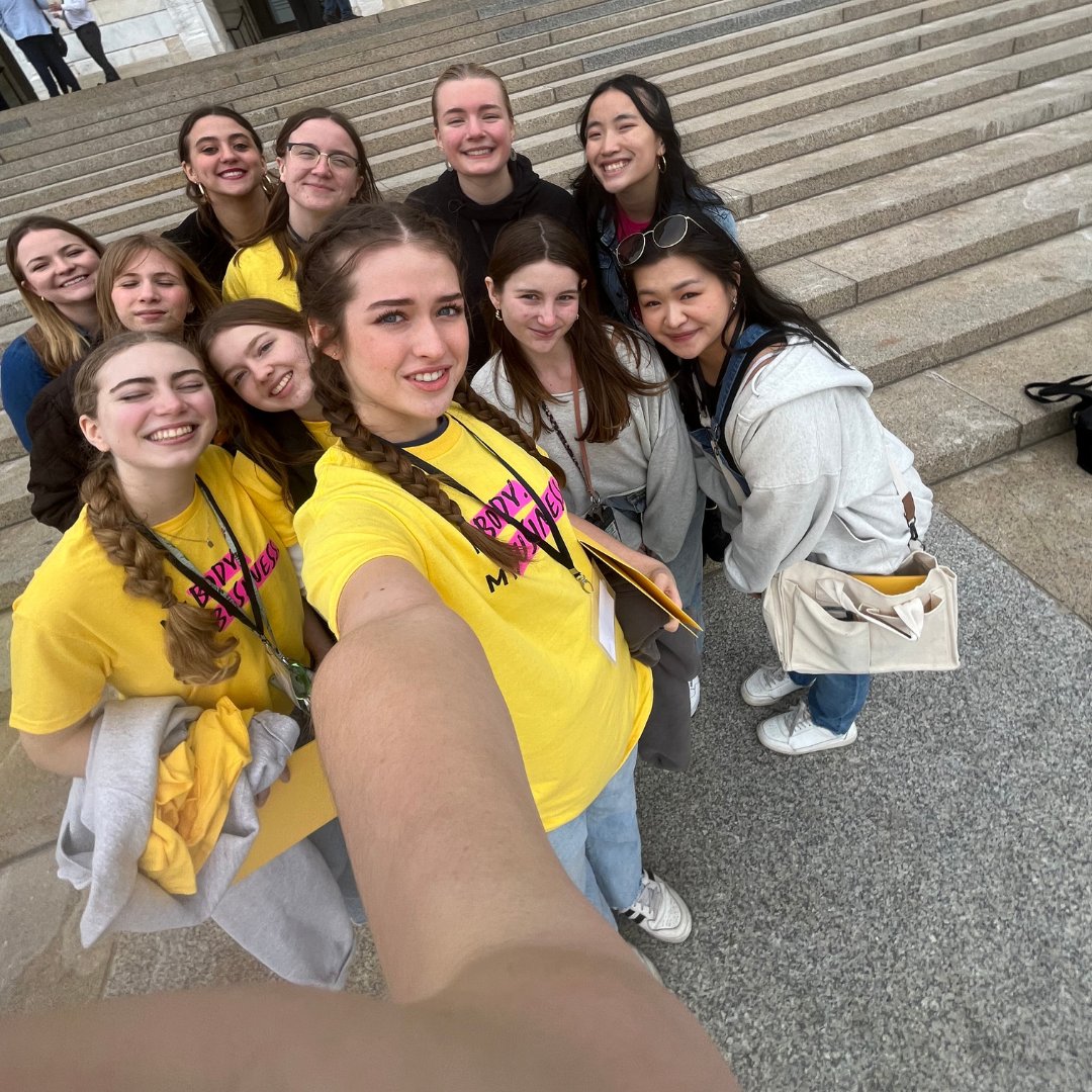 ppmn's tweet photo. Planned Parenthood Minnesota Generation Action students made an incredible impact on Reproductive Freedom Lobby Day advocating at the Capitol! They've inspired us yet again and continue to show us the power of youth in our movement 💪

#MNLeg #BansOffOurBodies #StandWithPP https://t.co/m34Cas4Wo6