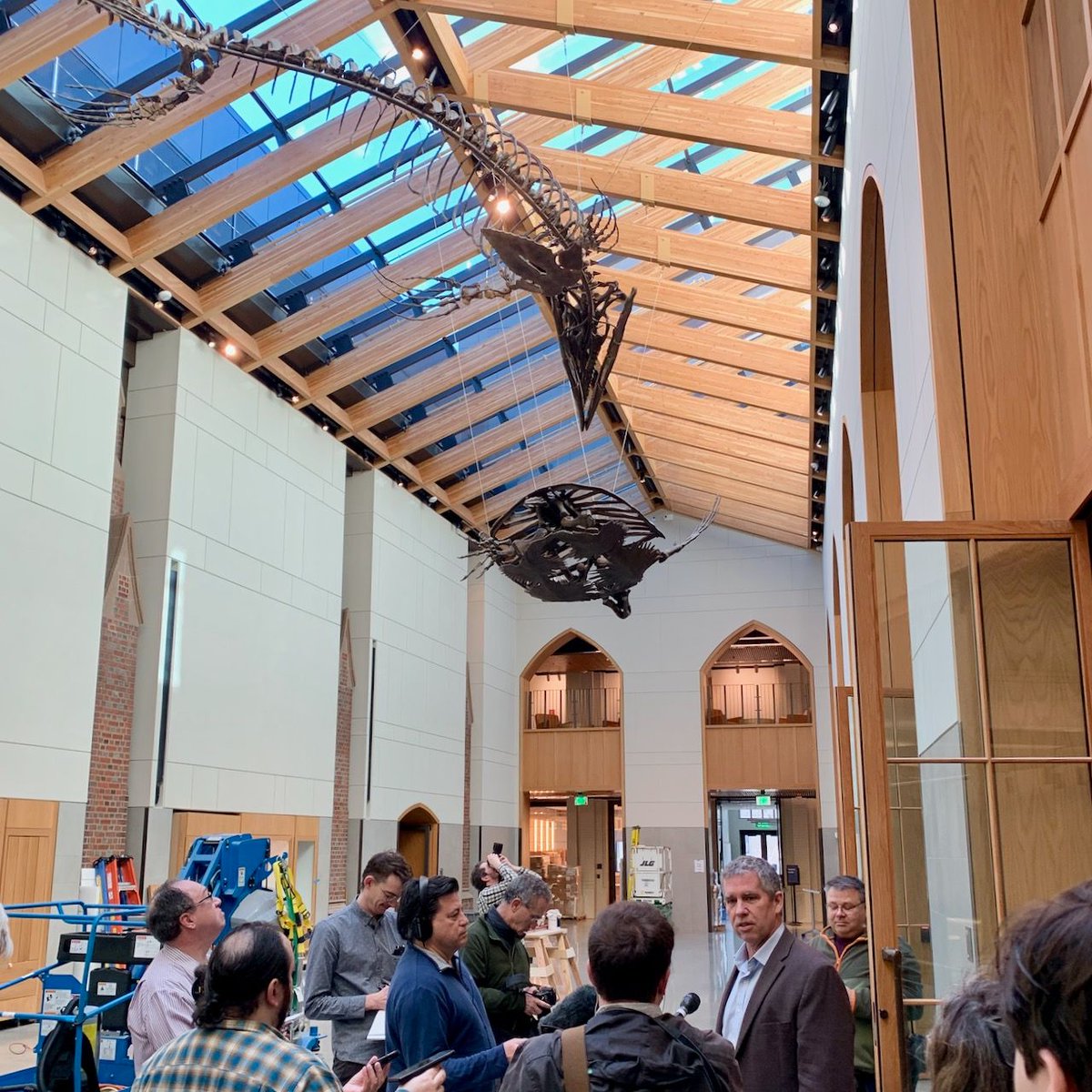 Yale Alumni Magazine (@yalealumnimag) on Twitter photo Director David Skelly led a press preview of the <a href="/yalepeabody/">Yale Peabody Museum</a> museum this morning in advance of its March 26 reopening after a four-year renovation and expansion project. Go to buff.ly/3TGvP3b for more information and to reserve a timed ticket. Director David Skelly led a press preview of the <a href="/yalepeabody/">Yale Peabody Museum</a> museum this morning in advance of its March 26 reopening after a four-year renovation and expansion project. Go to buff.ly/3TGvP3b for more information and to reserve a timed ticket.