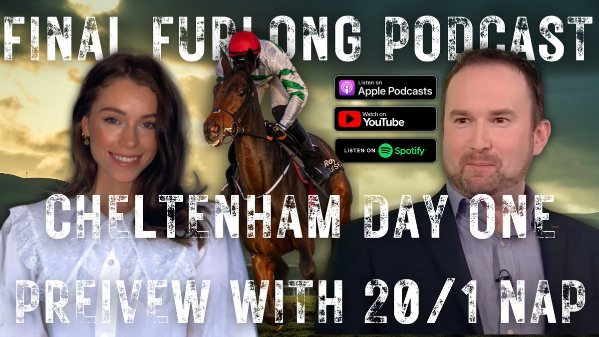 Best Bets for Cheltenham Day 1 on @FinalFurlongPod including a 20/1 NAP who has been cut to a best priced 12/1 since the episode went live this morning! @EllaMcNeill__ and @Narrowthefield mark your card as we all take on Lossiemouth, with double figure priced tips in the Boodles