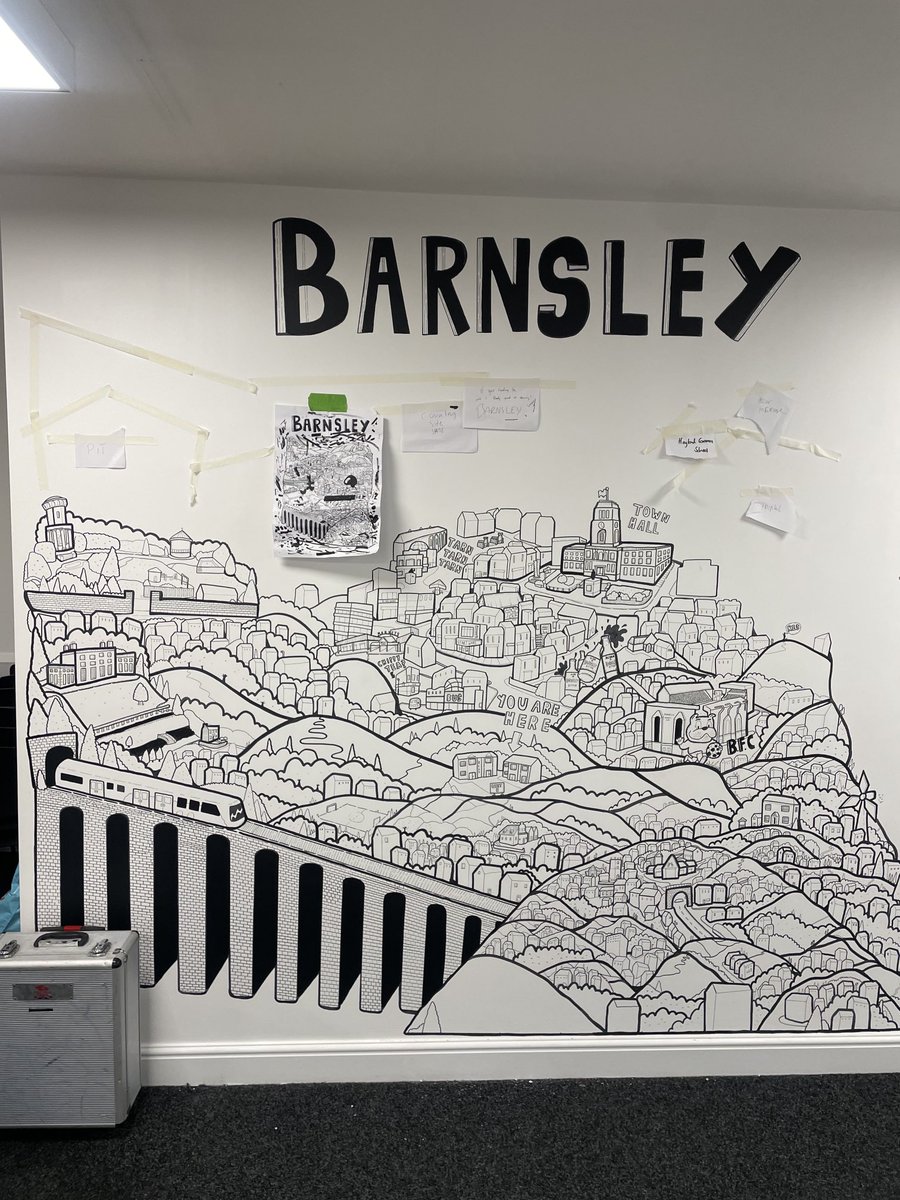 Education_IT's tweet photo. Tarn Art from a Tarn Lad @AdamBriscoeArt !! #TarnArt #TarnLad #Barnsley @Unit5Tykes @hcacademytrust few bits left t sort then it’s dun. https://t.co/2aajCIWSiz