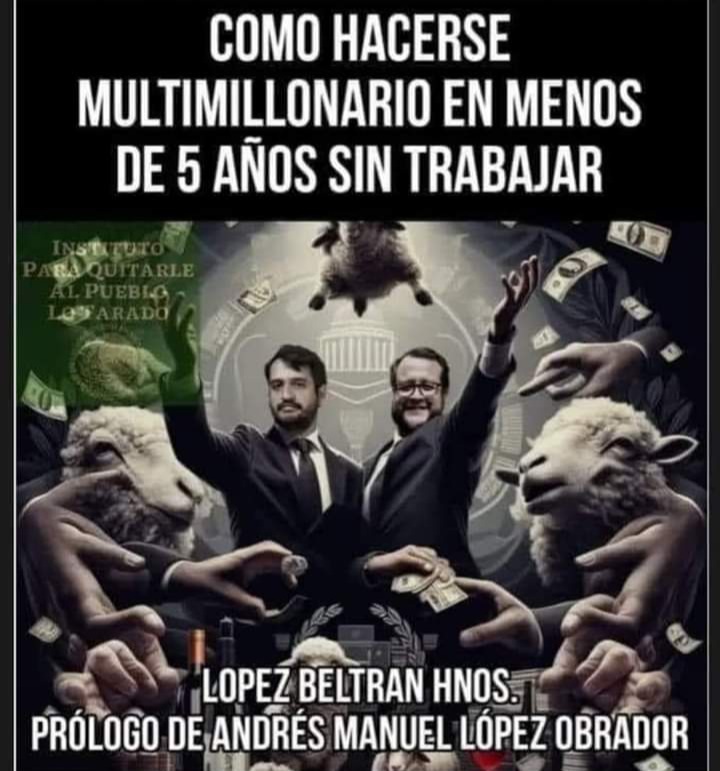 RobertoRocr8586's tweet photo. @NachoRgz @lopezobrador_ QUIEN LO DIJO ??
LOPEZ ??
ENTONCES ES MENTIRA
EL TREN
EL AIFA
Y LA REFINERIA.
SON OBRAS SIN TERMINAR Y QUE SOLO LAS HAN USADO PARA LAVAR DINERO. YA NOBSE SABE CUANTO SE GASTO. 
APOCO SE LE IBA A QUITAR LO CORRUPTO Y DESHONESTO AL SENTARSE EN LA SILLA ?
ES EL PEOR DE TODOS. https://t.co/CpTyUnyk3D