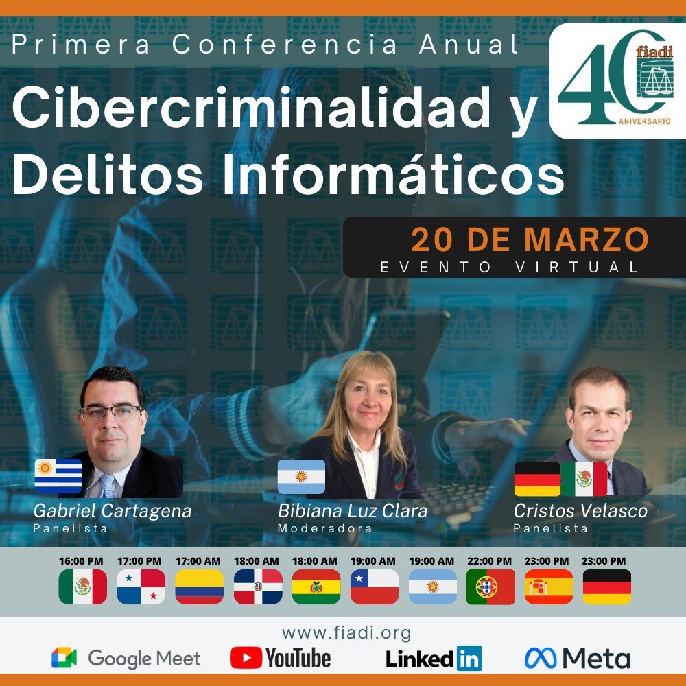 Hablaremos sobre los riesgos, las consecuencias y las formas de prevenir y combatir el cibercrimen y los delitos informáticos. Para participar, sólo tiene que agendarlo y mirarlo por YouTube: youtube.com/@fiadioficial/…

#fiadi #delitoinformatico #cibercrimen